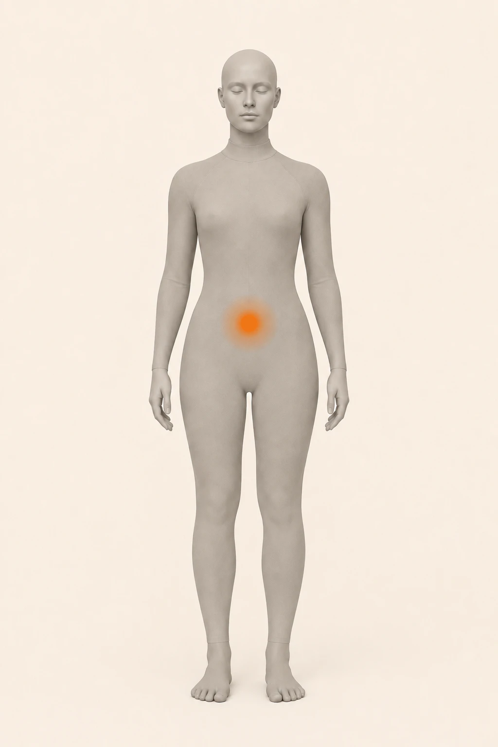 Localização do Chakra Sacro no corpo
